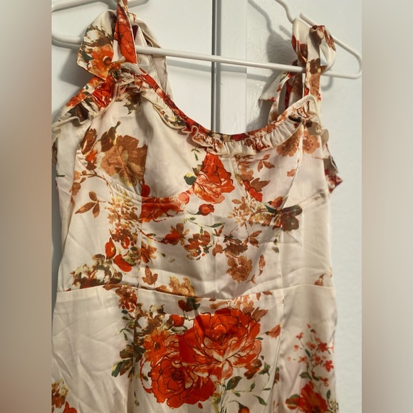 CIDER Floral Bowknot Mermaid Corset Midi Dress - Picture 7 of 12